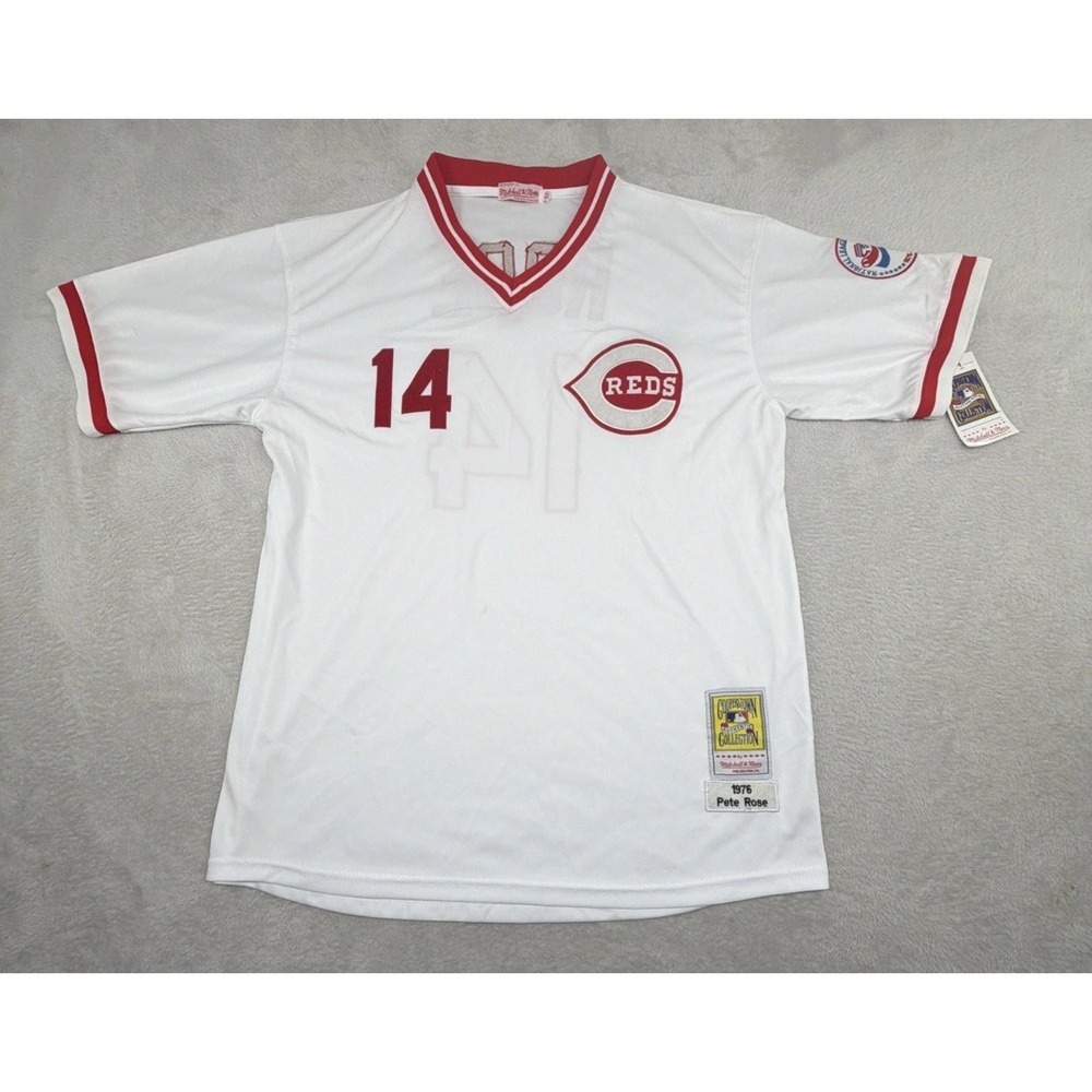 Cincinnati Reds Pete Rose Mitchell & Ness Cooperstown Collection Jersey Mens 2XL